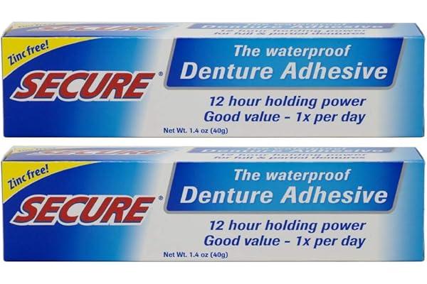 Secure waterproof denture adhesive boxes