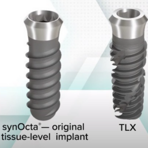 Two implant designs side by side