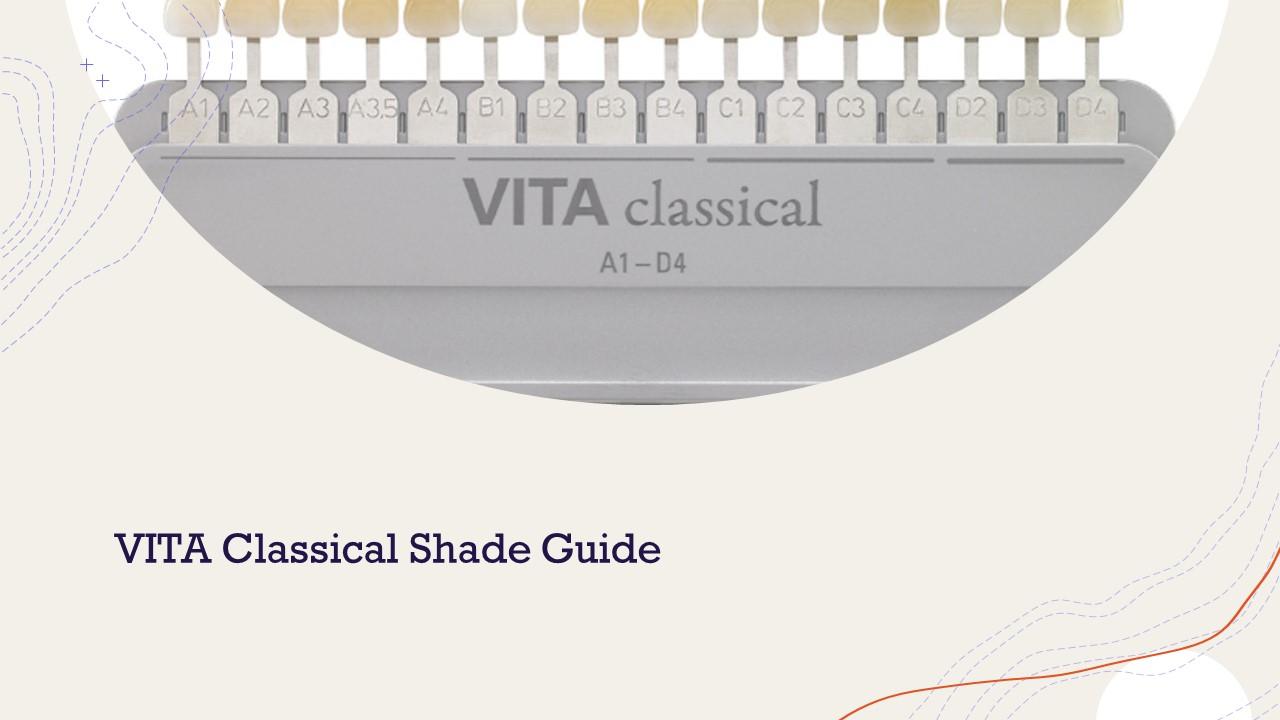 VITA Classical shade guide with tooth samples labelled A1 to D4