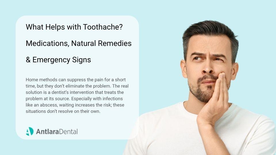 Man holding his cheek with tooth pain