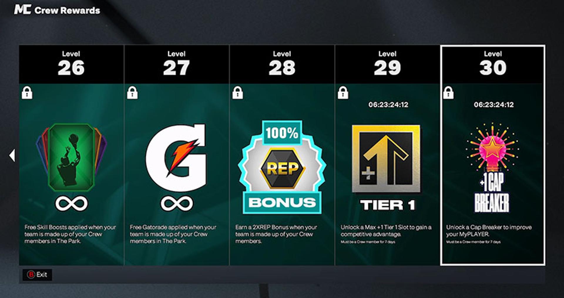 NBA 2K26 Crew Rewards