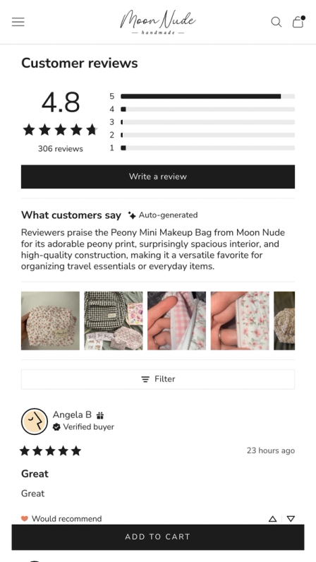 Moon Nude site on mobile