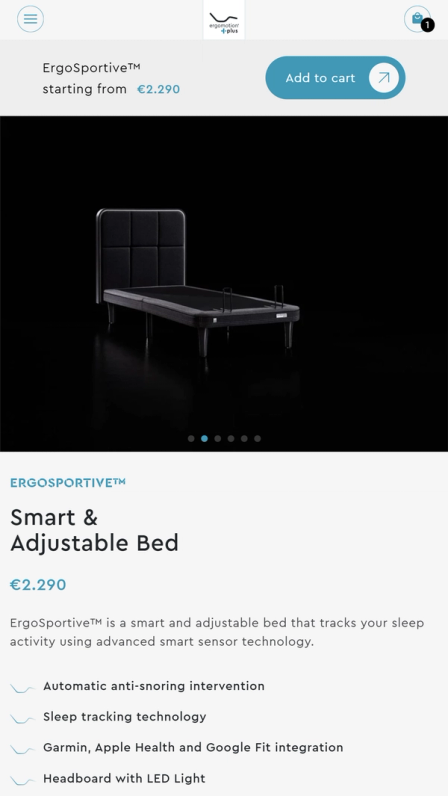 Ergomotion site on mobile