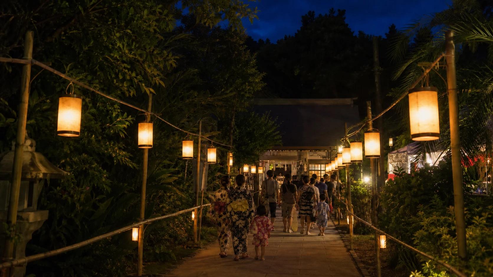 奄美の夏を照らす約200基の灯籠｜高千穂神社「六月灯」2026