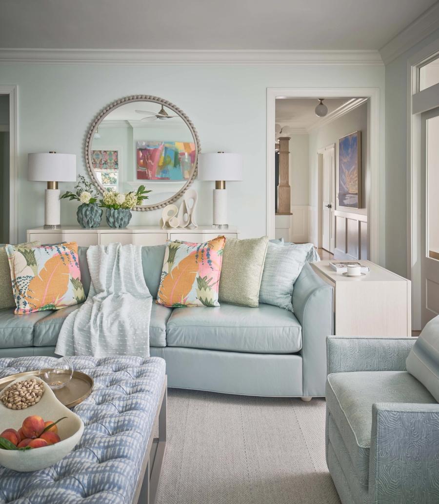 Fort Mill, SC - Livable & Hamptons Style - Living Room 