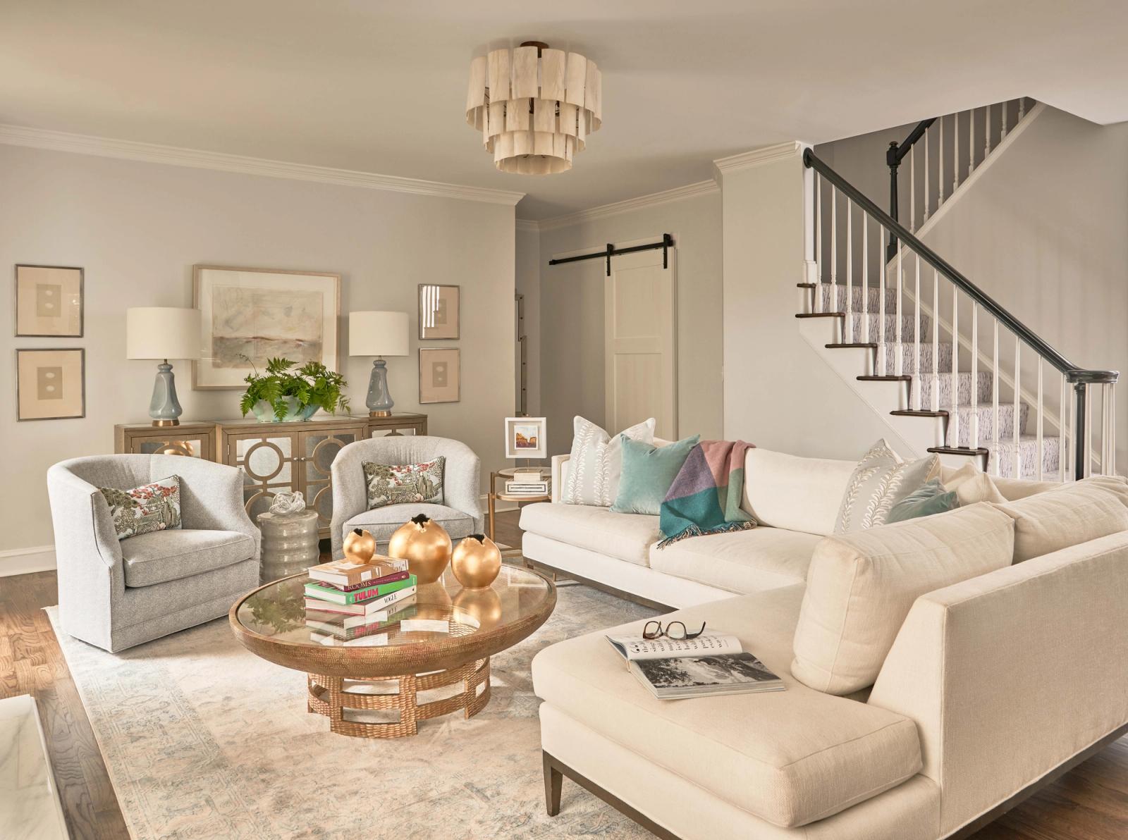 Montibello - Charlotte NC - Transitional & Coastal Living Room