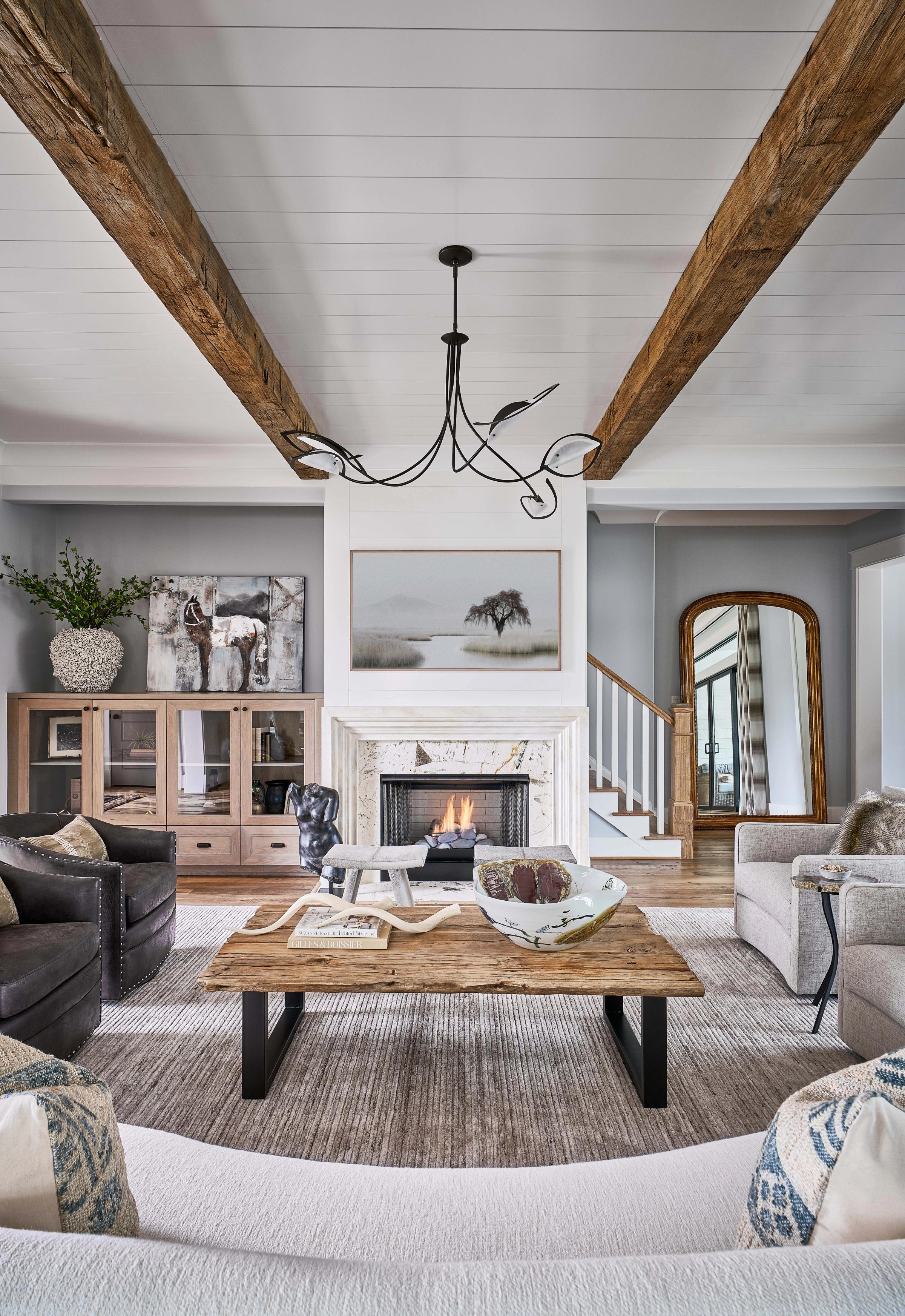 Lake Norman - Charlotte, NC - Lake house - Rustic Living Room