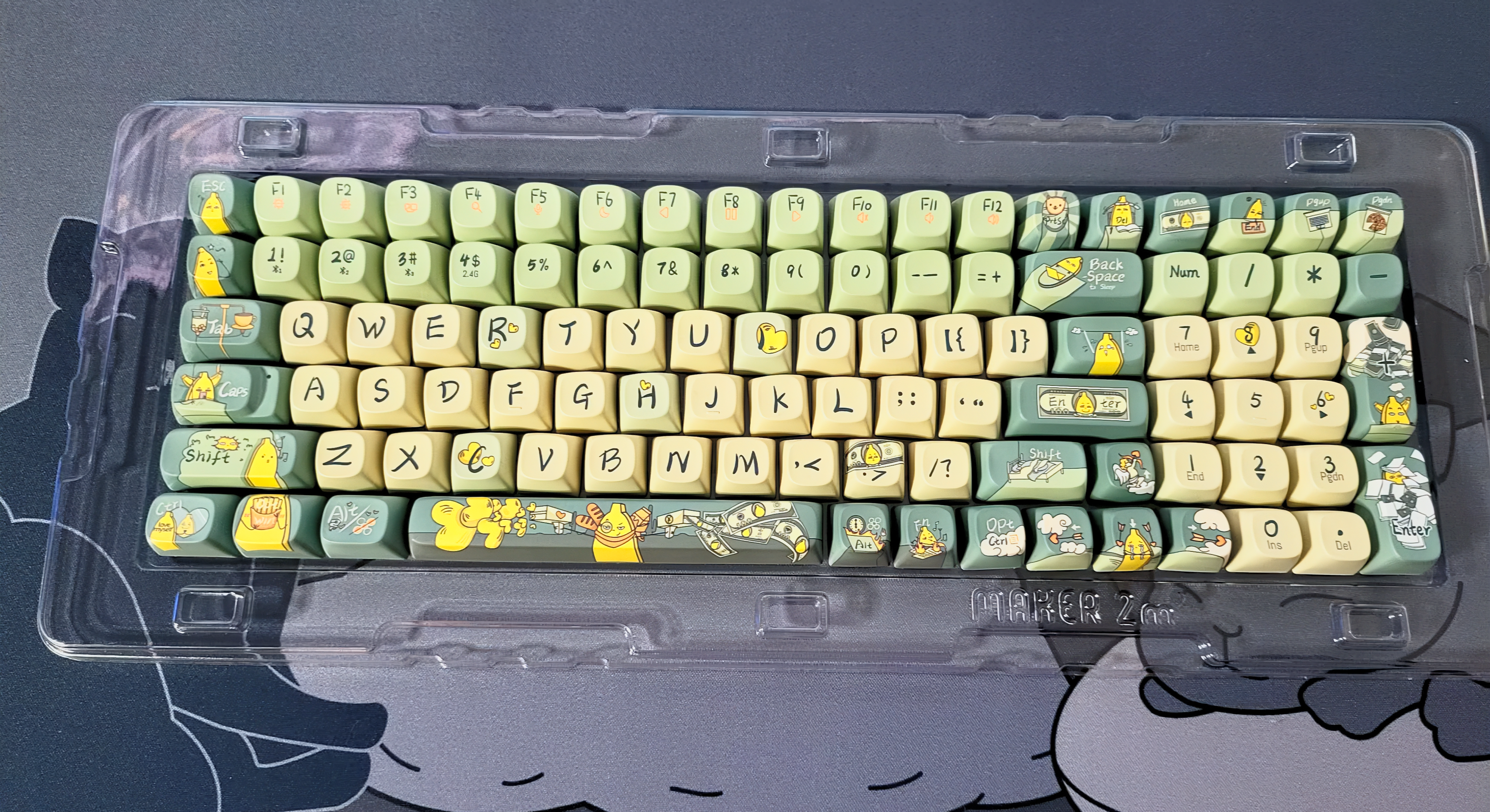 Lofree Crazy Banana Keycaps image 2