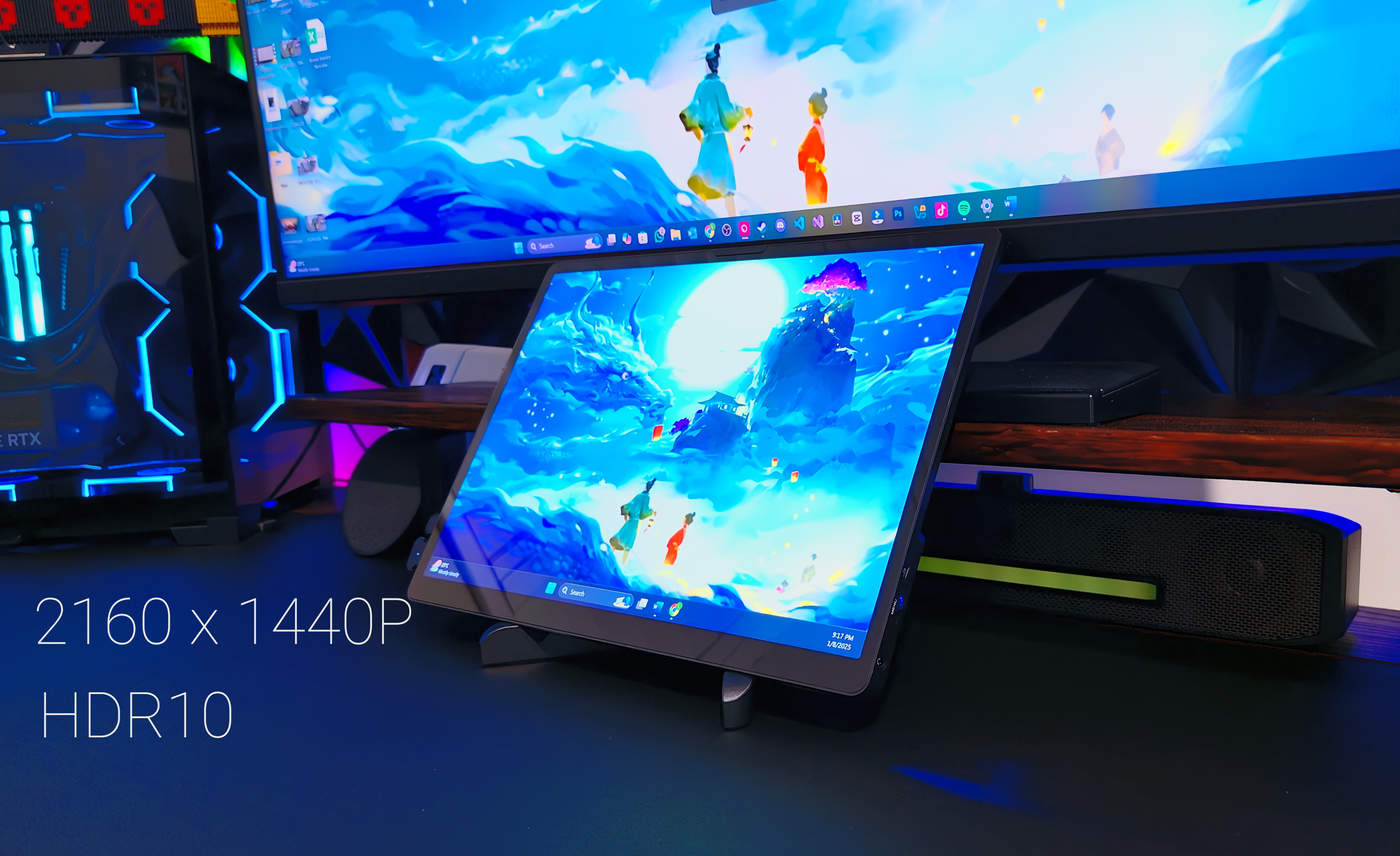 14-Inch 2K Portable Touchscreen Monitor image 3
