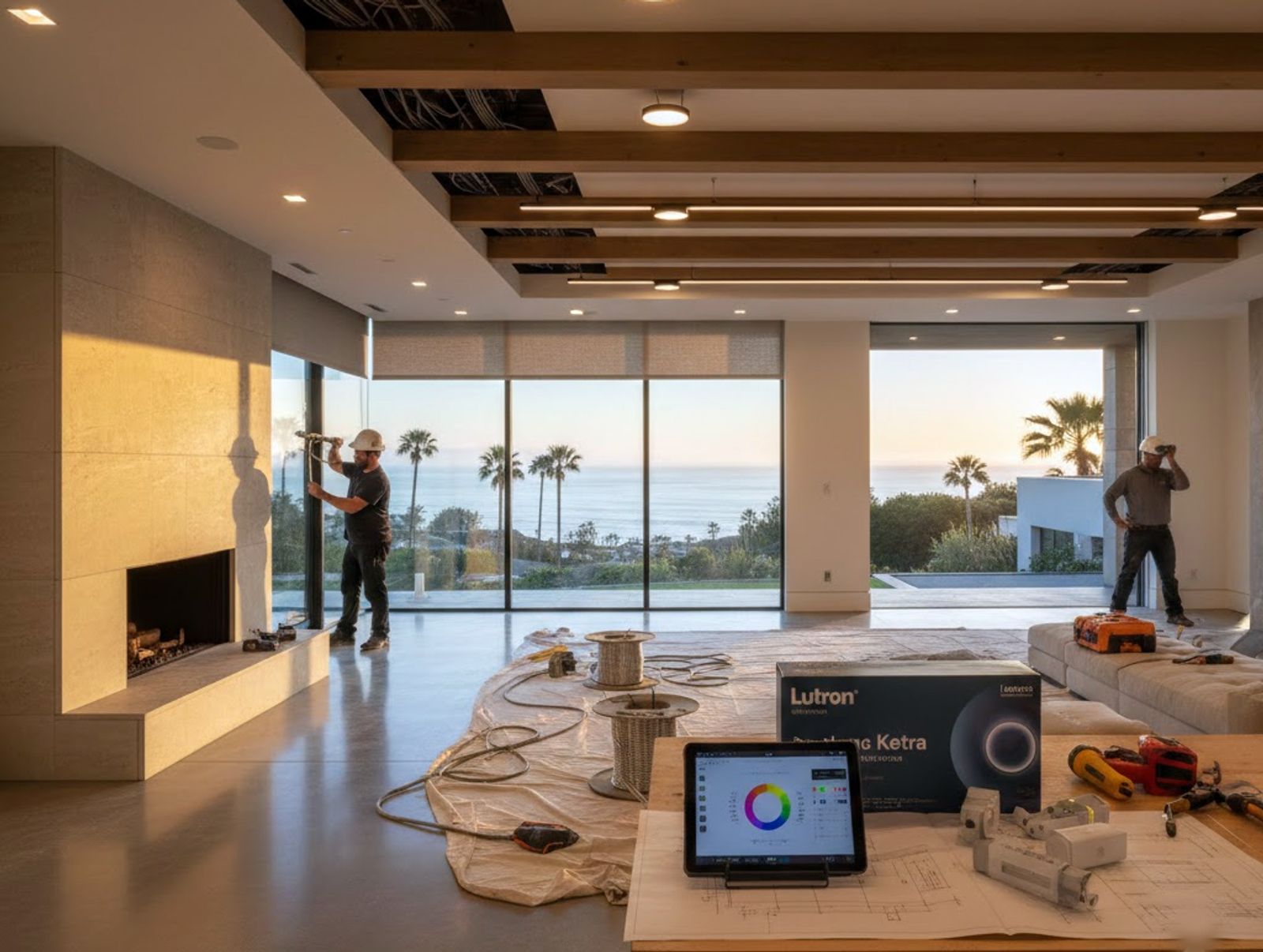 Retrofitting Existing Homes in Orange County, CA with Lutron Ketra