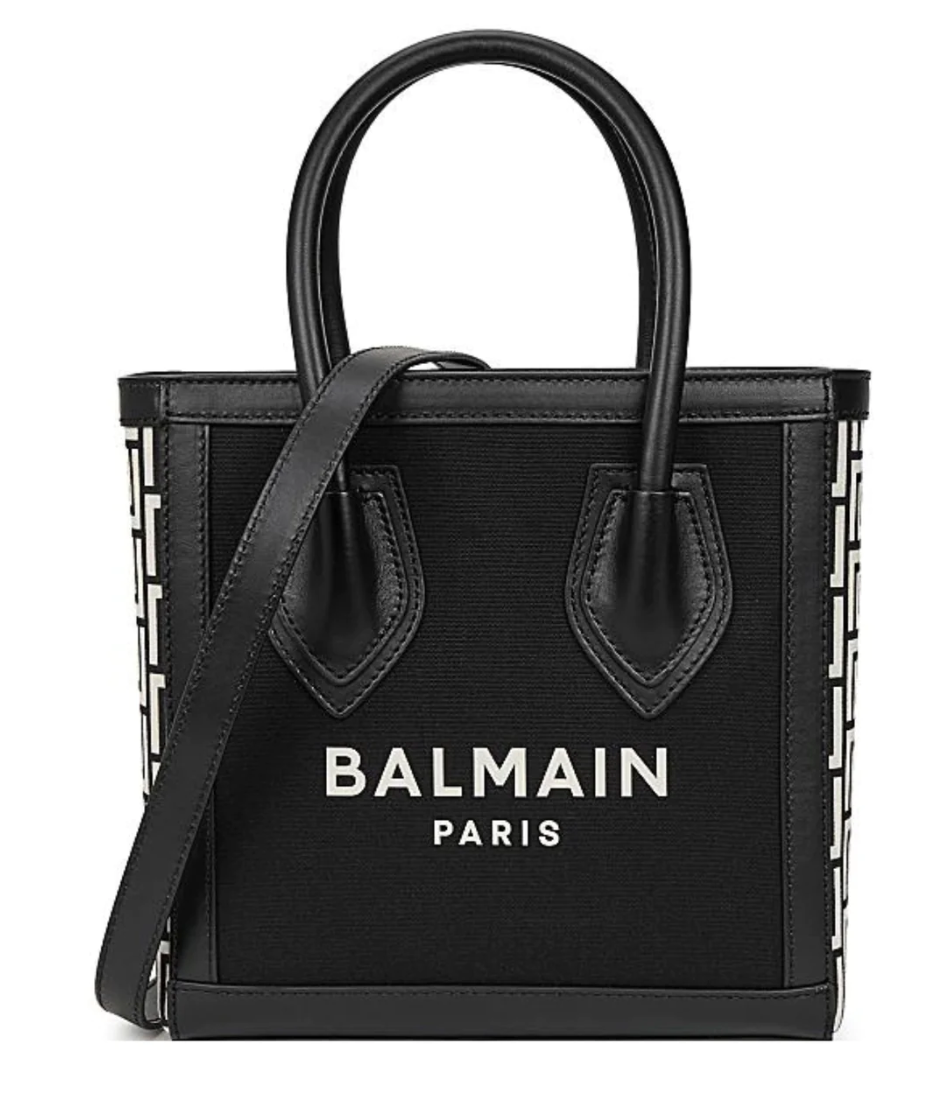 BALMAIN B-Army 24 Panelled Canvas Tote