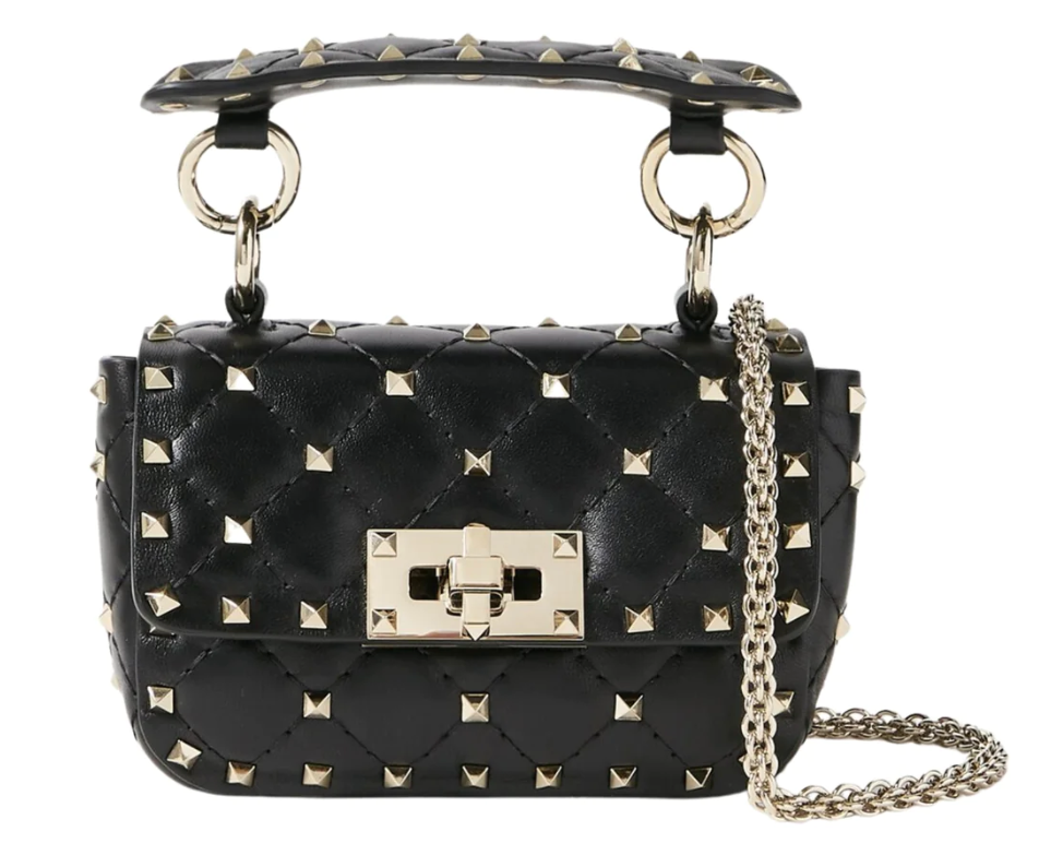 9. VALENTINO Rockstud Spike Mini Leather Shoulder Bag