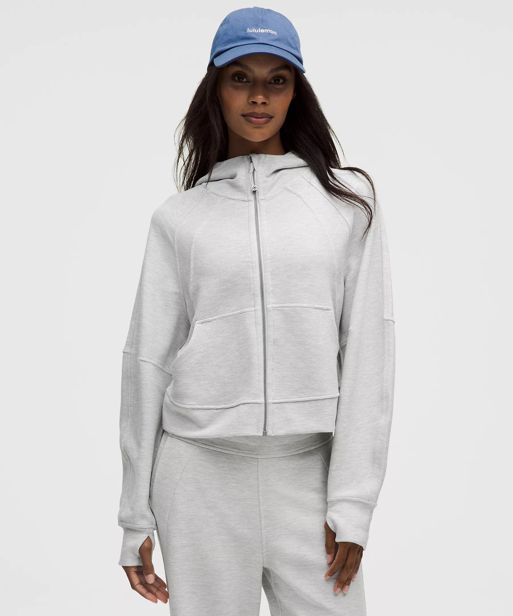 Scuba Oversized Full-Zip Hoodie - Waffle