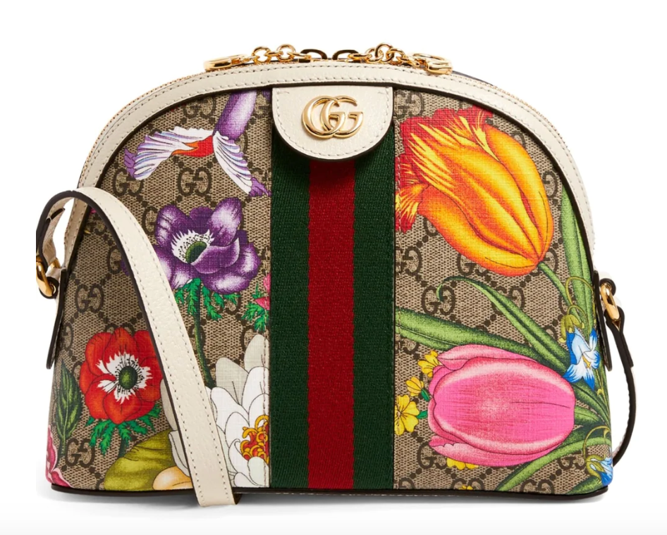 GUCCI Small Ophidia Flora Shoulder Bag