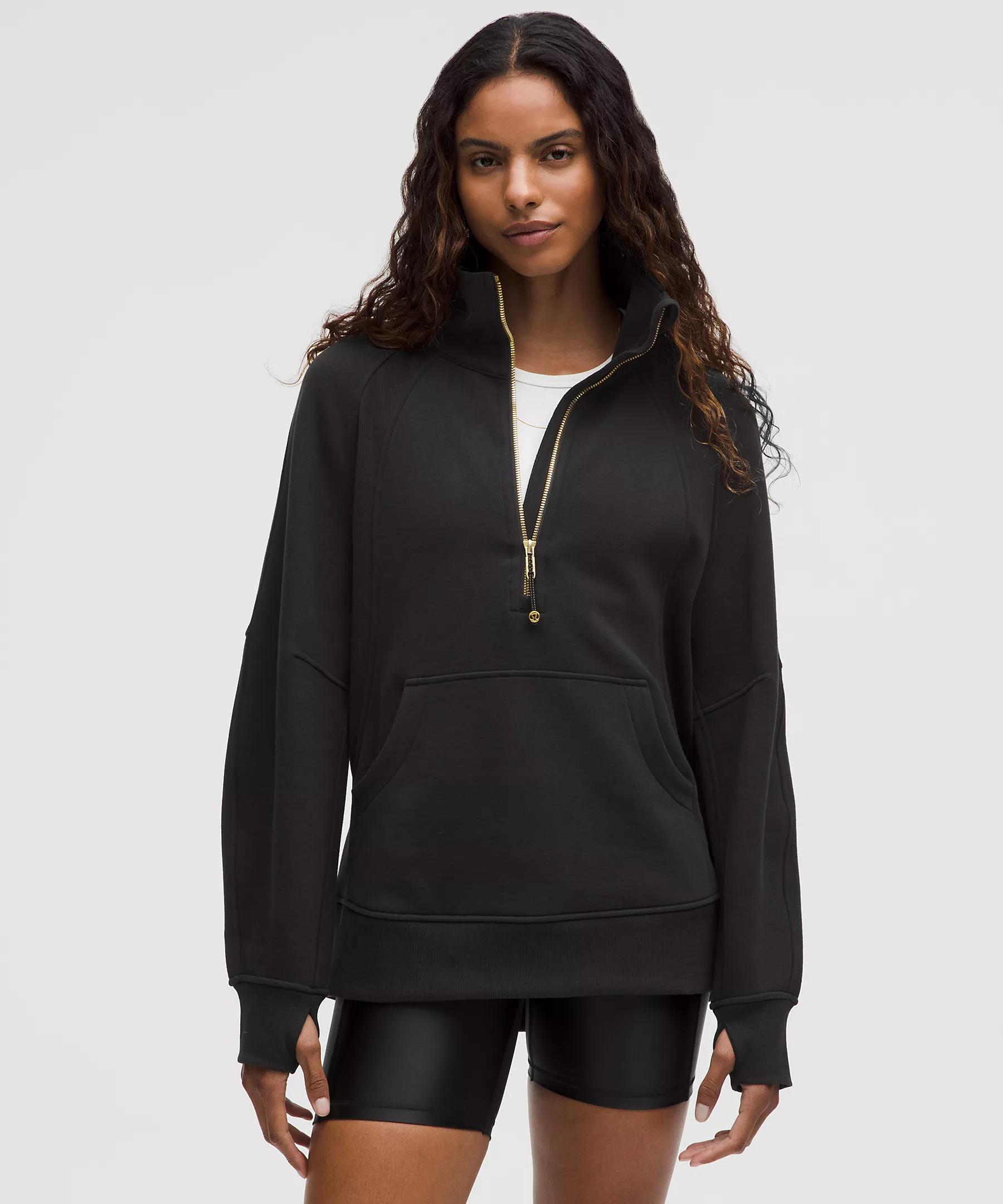 Scuba Oversized Funnel-Neck Half Zip