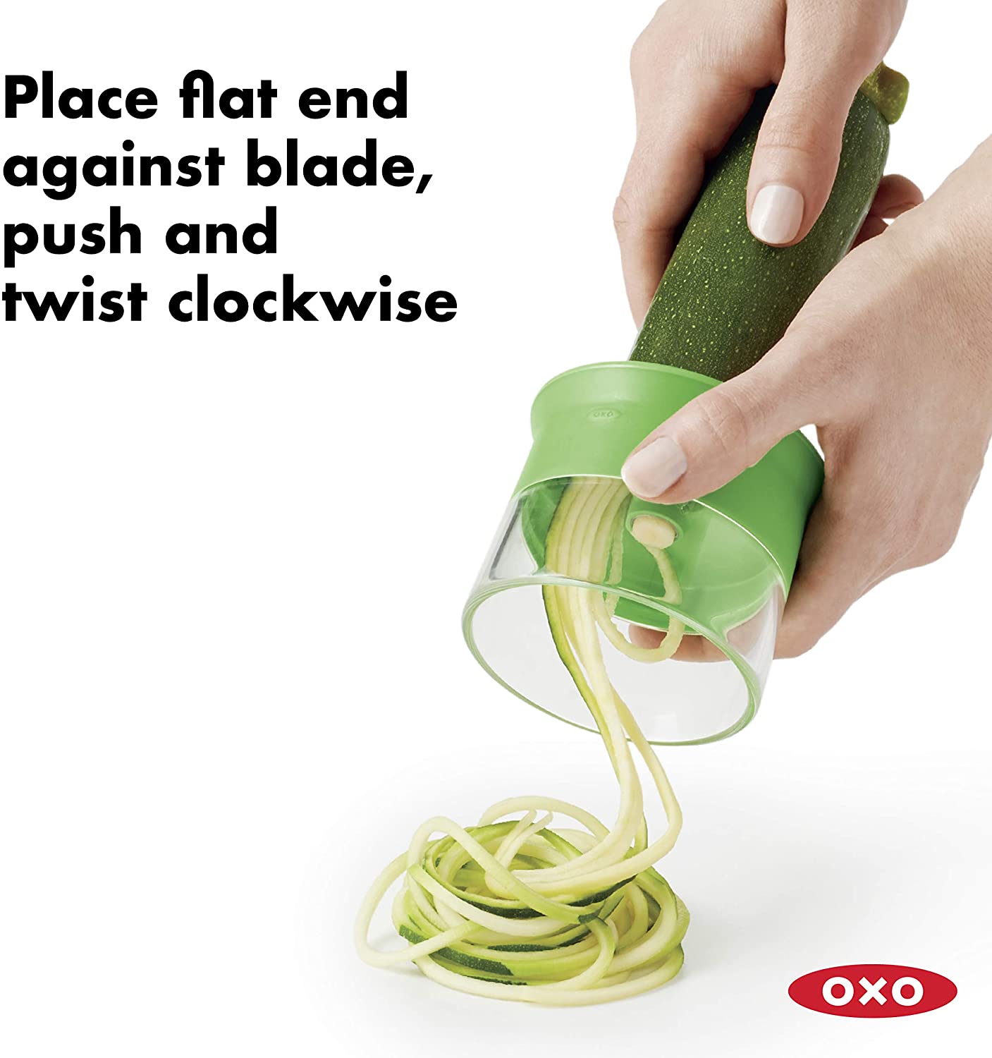Hand held vegetable spiralizer
