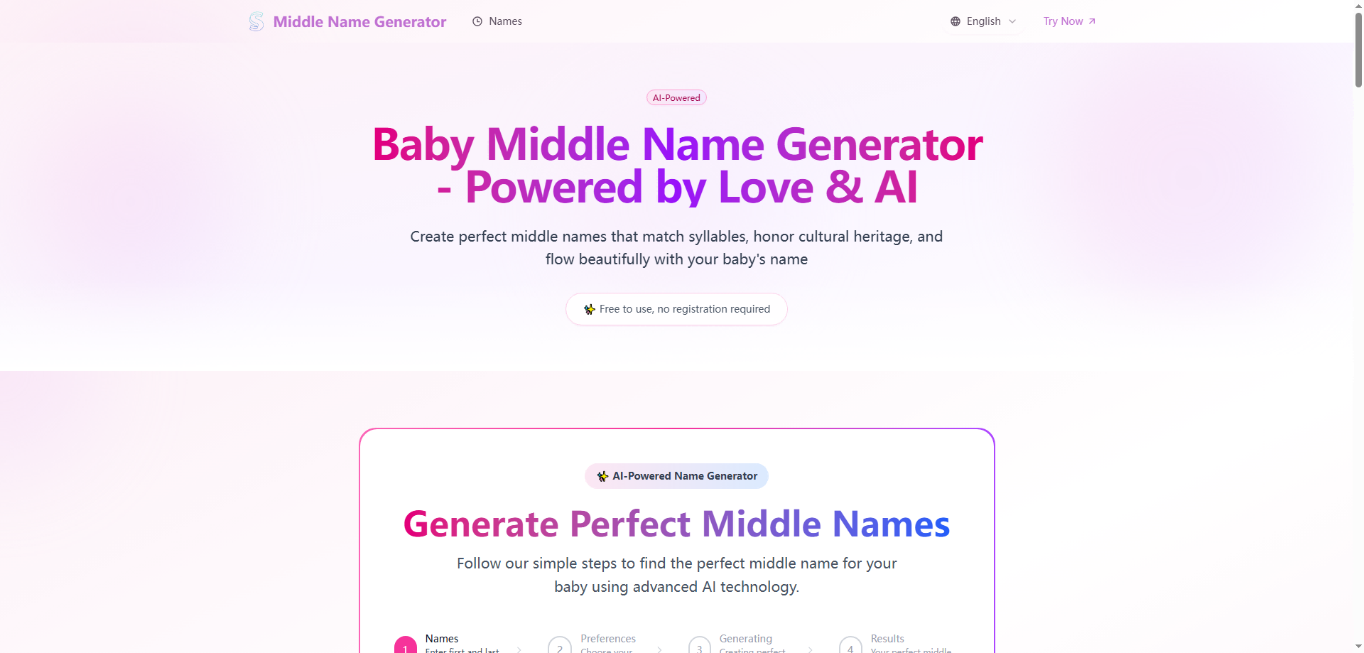 Middle Name Generator