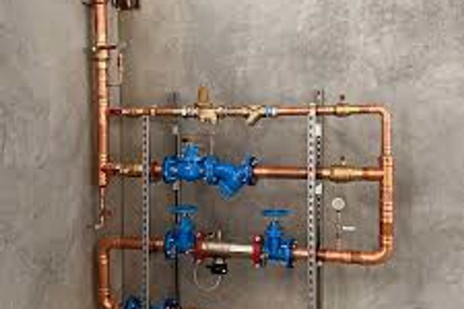 New PP vertical pipe installed in apartment building riser shaft
