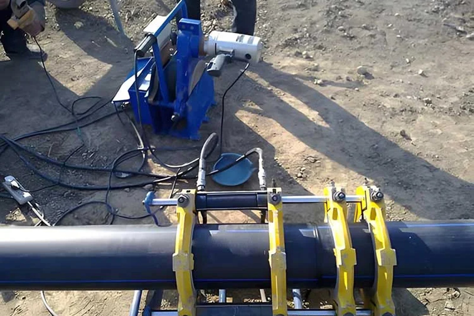 Plastic pipe butt fusion welding process