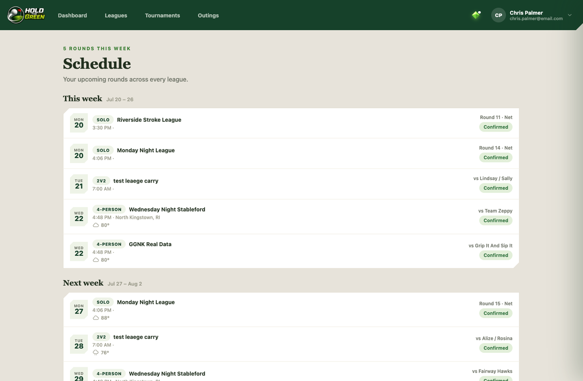 My Schedule
