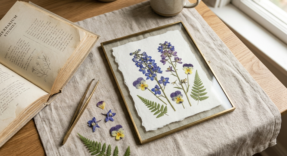 How to Press Flowers and Frame Them at Home - Inspired Dreamer