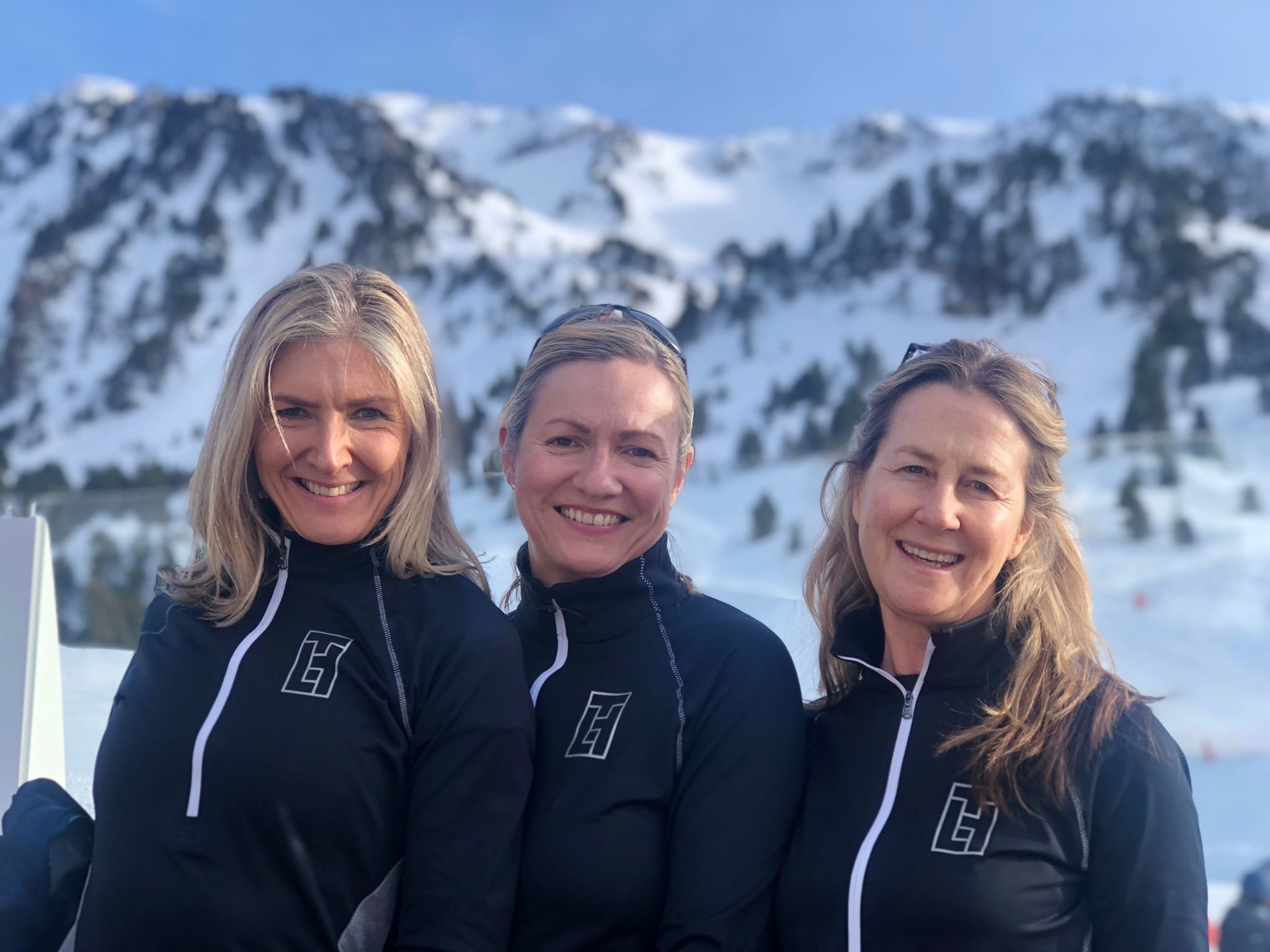 Sarah, Sally and Kirsty in the mountains 