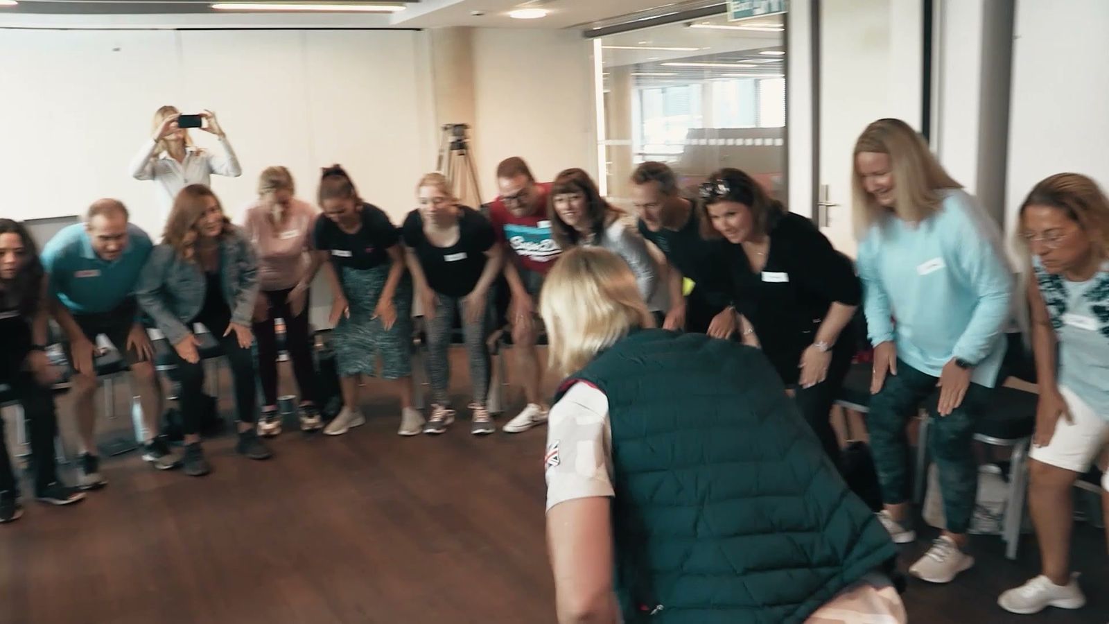 The group spelling out TLH
