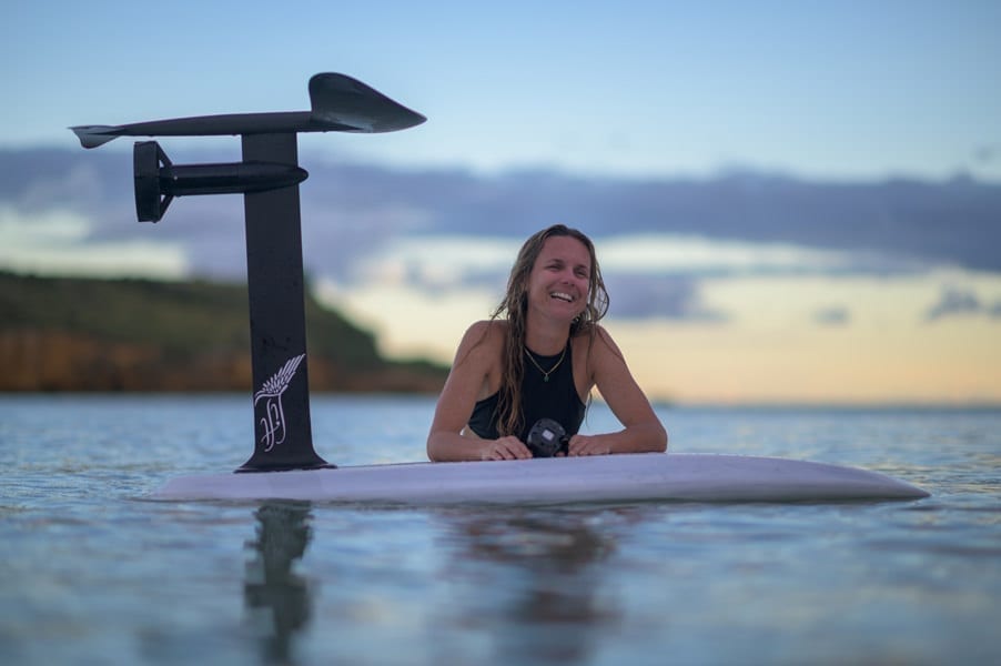 Self powered on sale hydrofoil surfboard