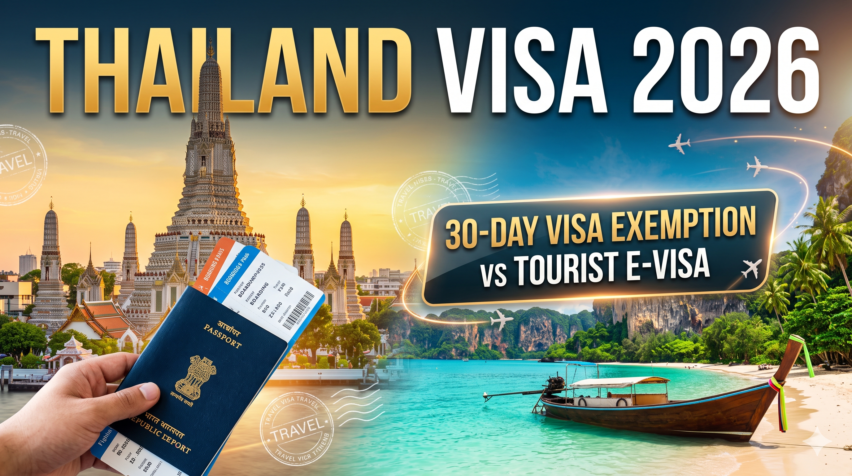 Thailand E-Visa and Visa Exemption Guide for Indians (2026)