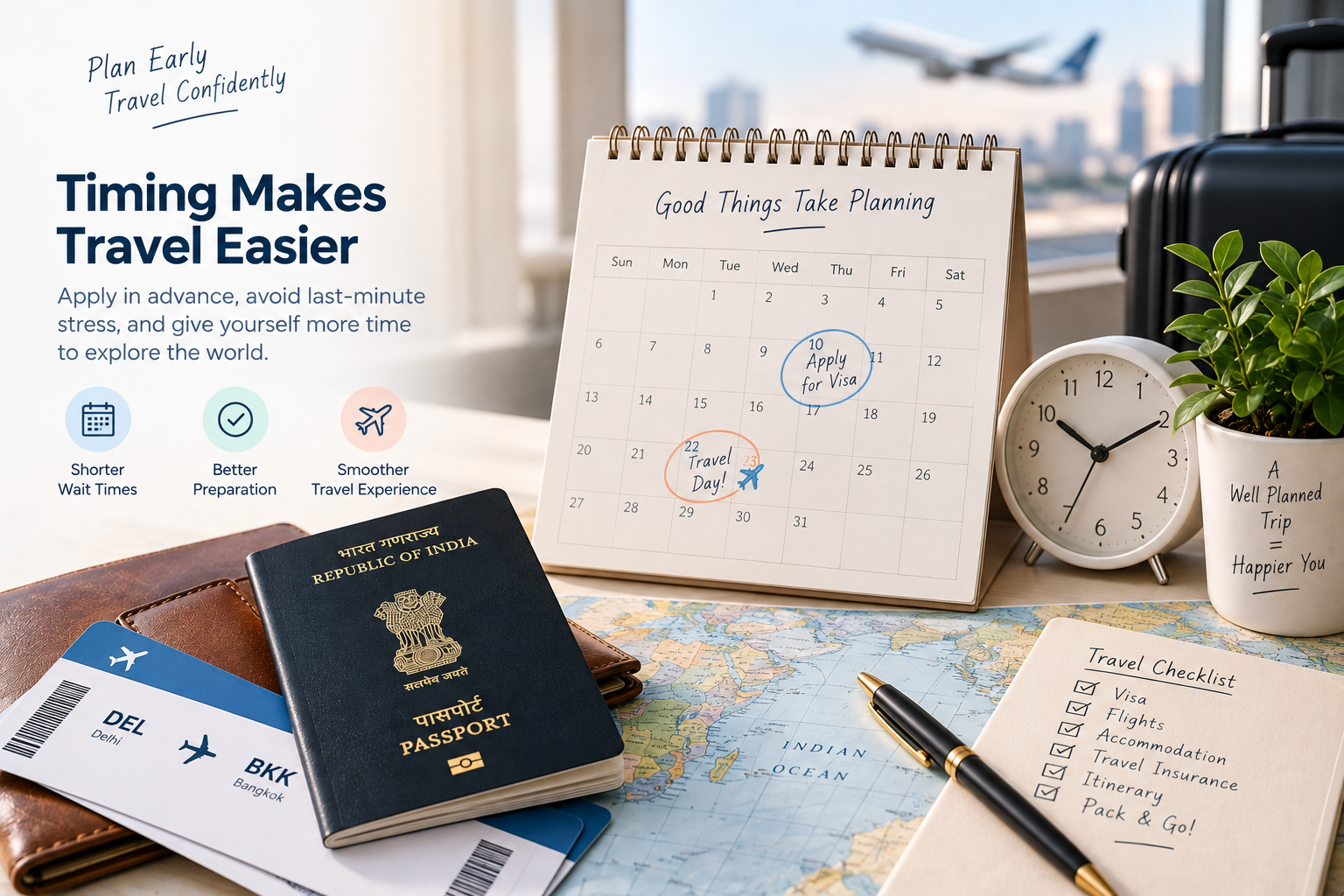 When Indians should apply for an international tourist visa
