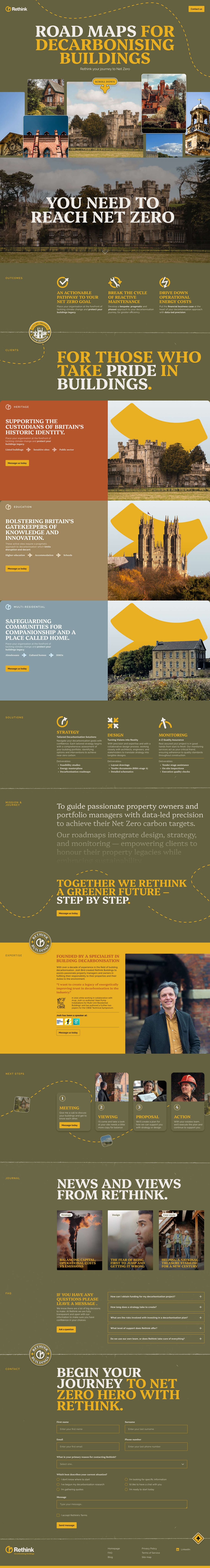 Full scrollable preview of the Rethink Buildings homepage