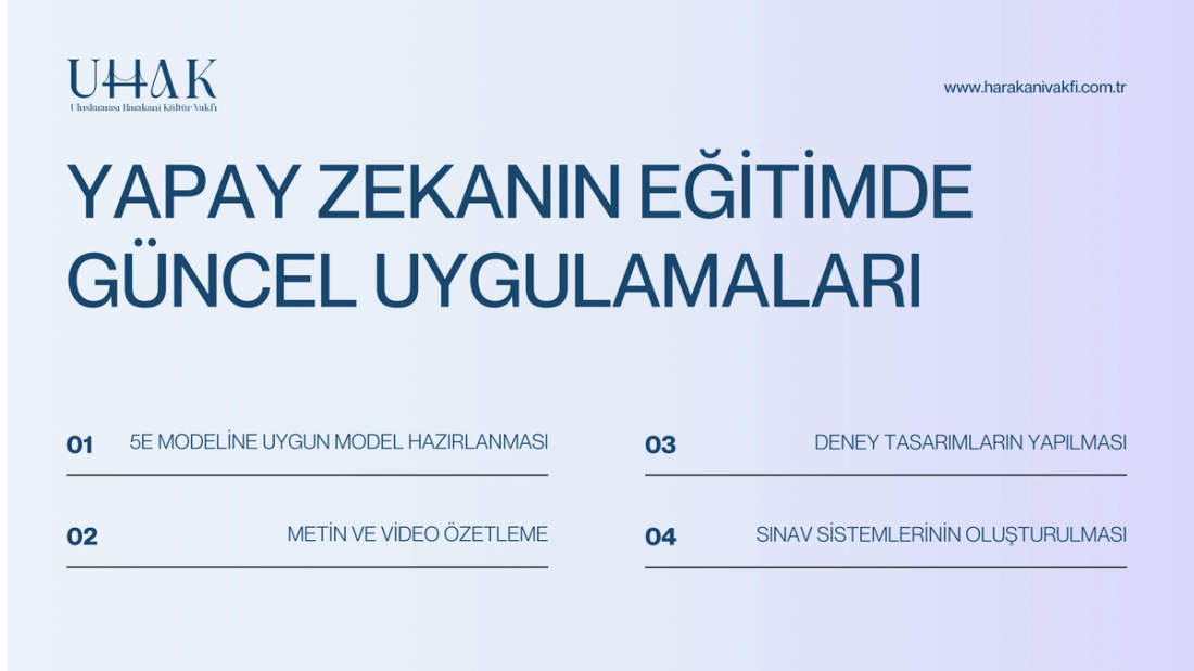 Eğitimde Yapay Zeka Kullanımı