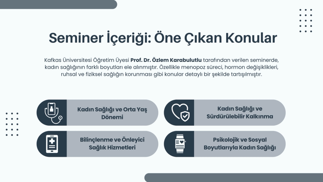 Kadın Sağlığı ve Sürdürülebilir Kalkınma