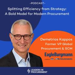 Ep. 16 - Splitting Efficiency from Strategy: A Bold Model for Modern Procurement - with Demetrios Kappos