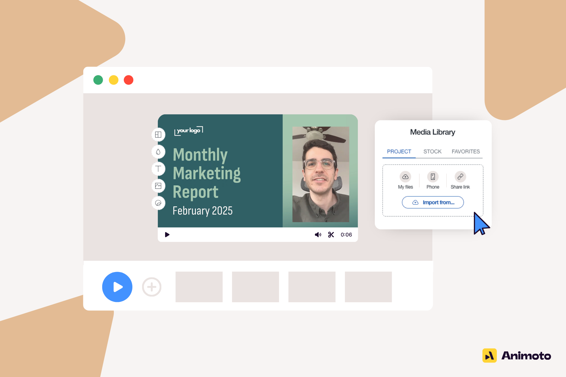 How to Upload Your Own Photos & Videos in Animoto - Animoto