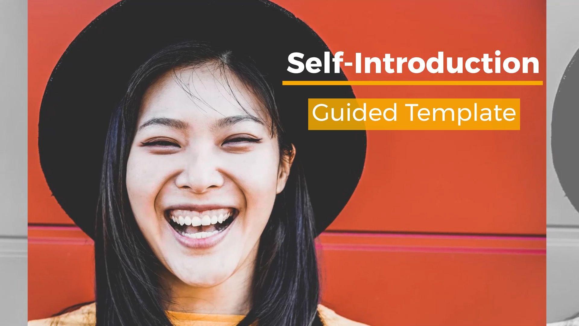 Self-Introduction (Guided Template) - Animoto
