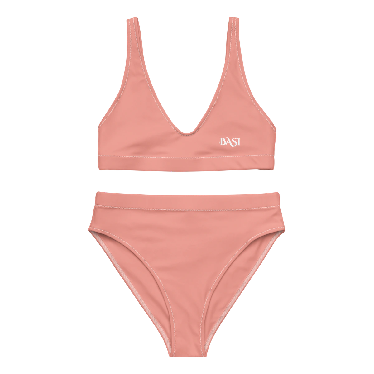 Front view of the BASI Mona Lisa High-Waisted Bikini