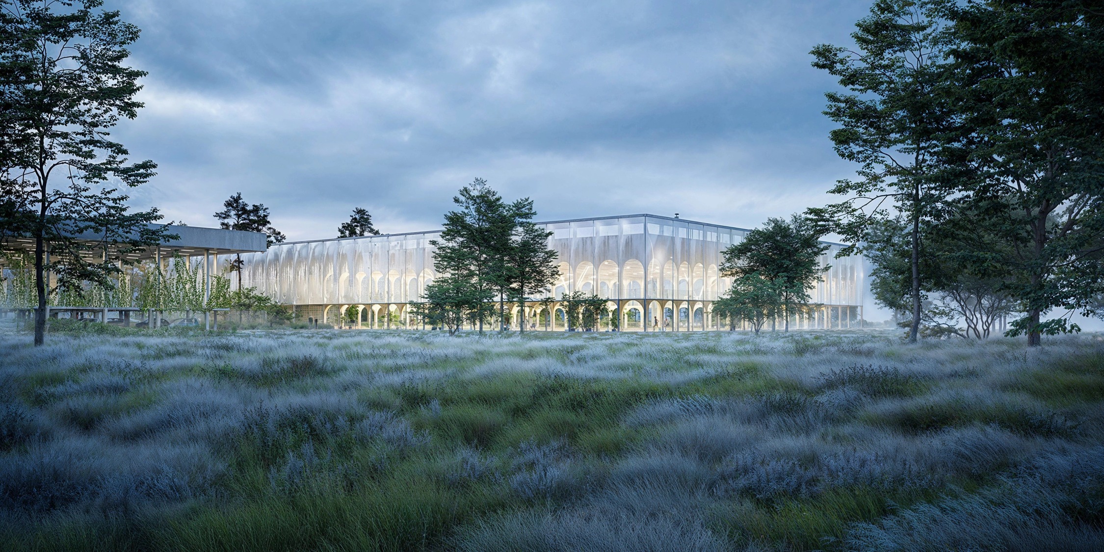 Saclay - Équipements sportif architectural photography