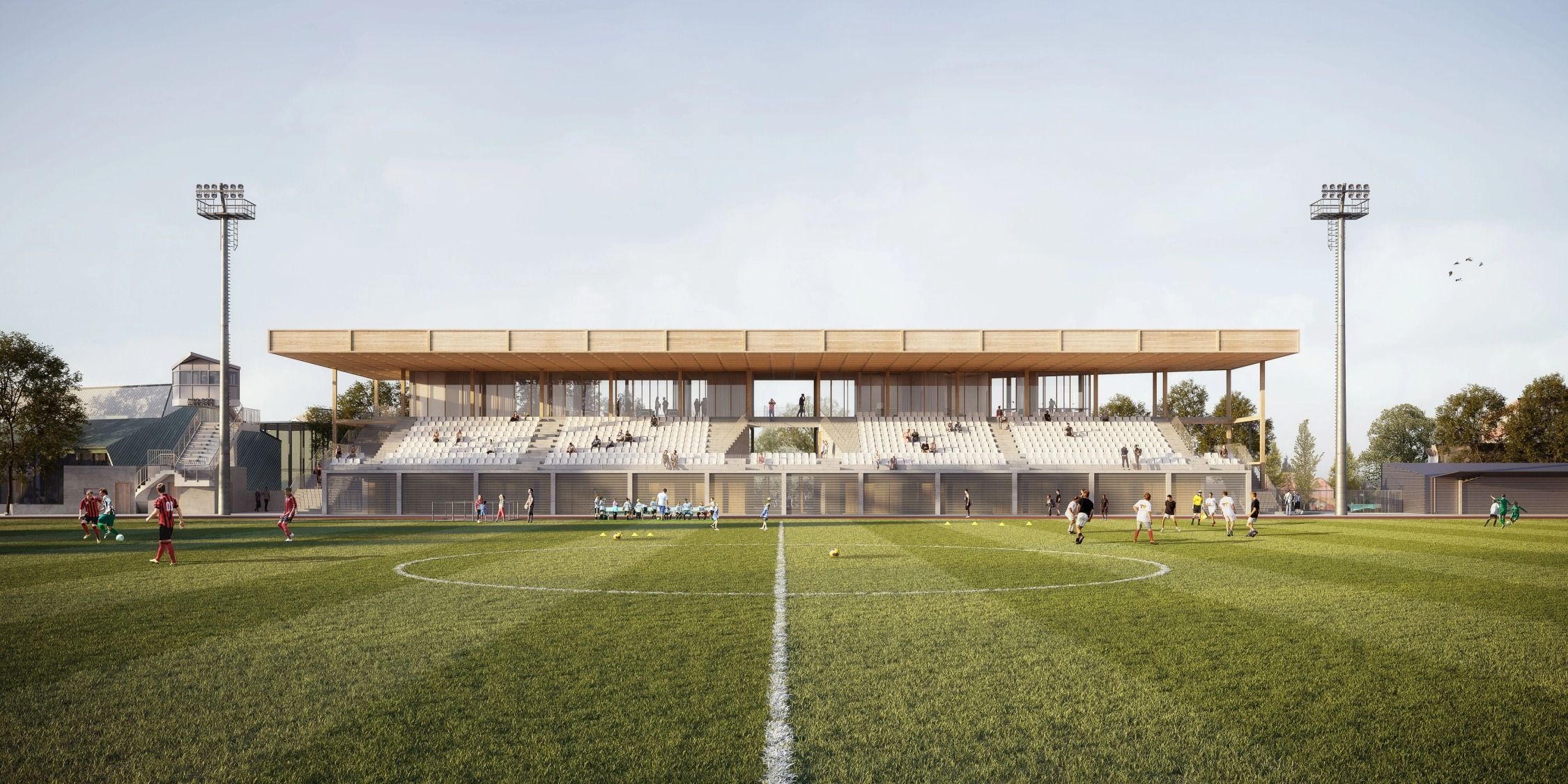 Stade de Gonfreville project by ateliers O-S Architectes - architectural photography