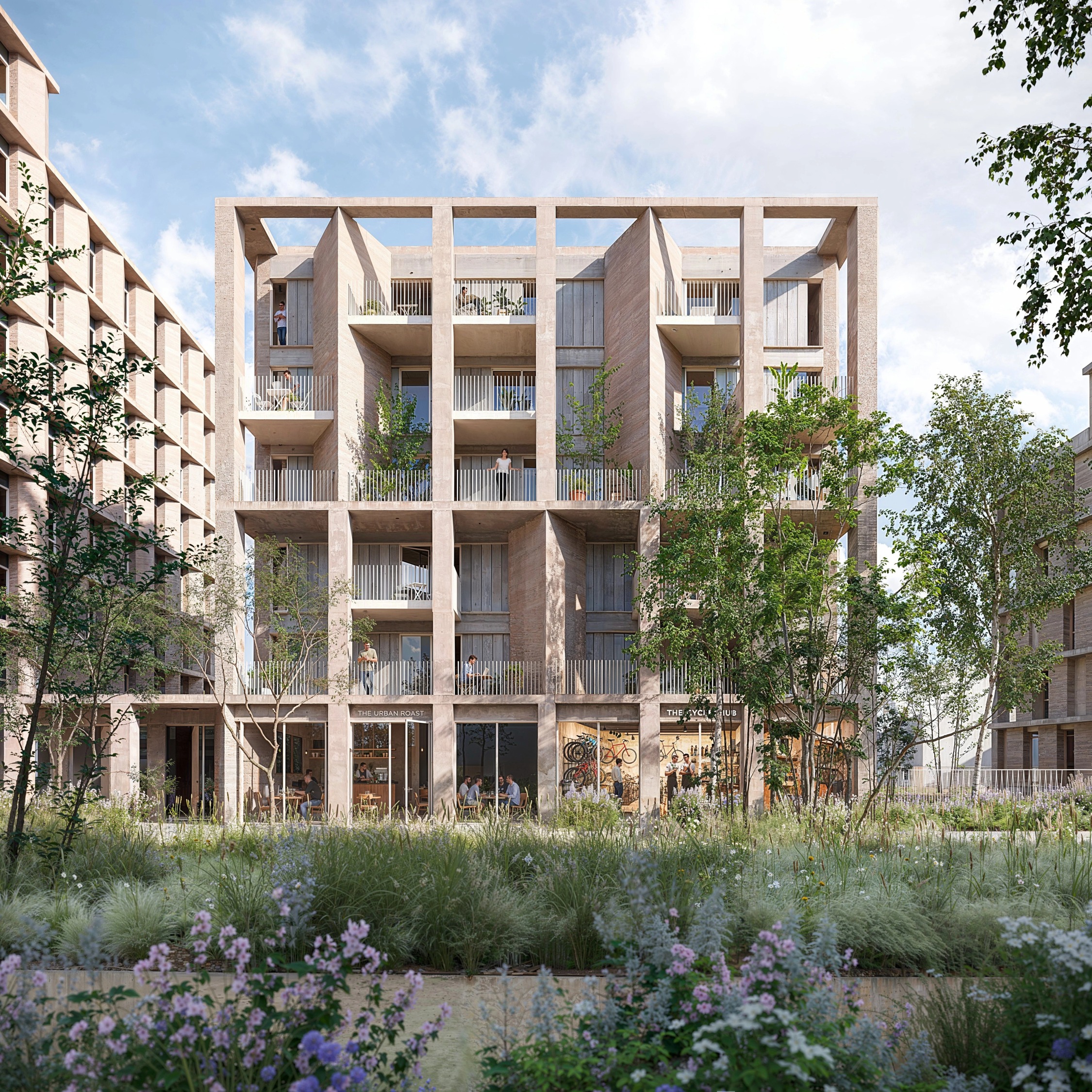 logements à Lyon project by A+ Samuel Delmas - architectural photography