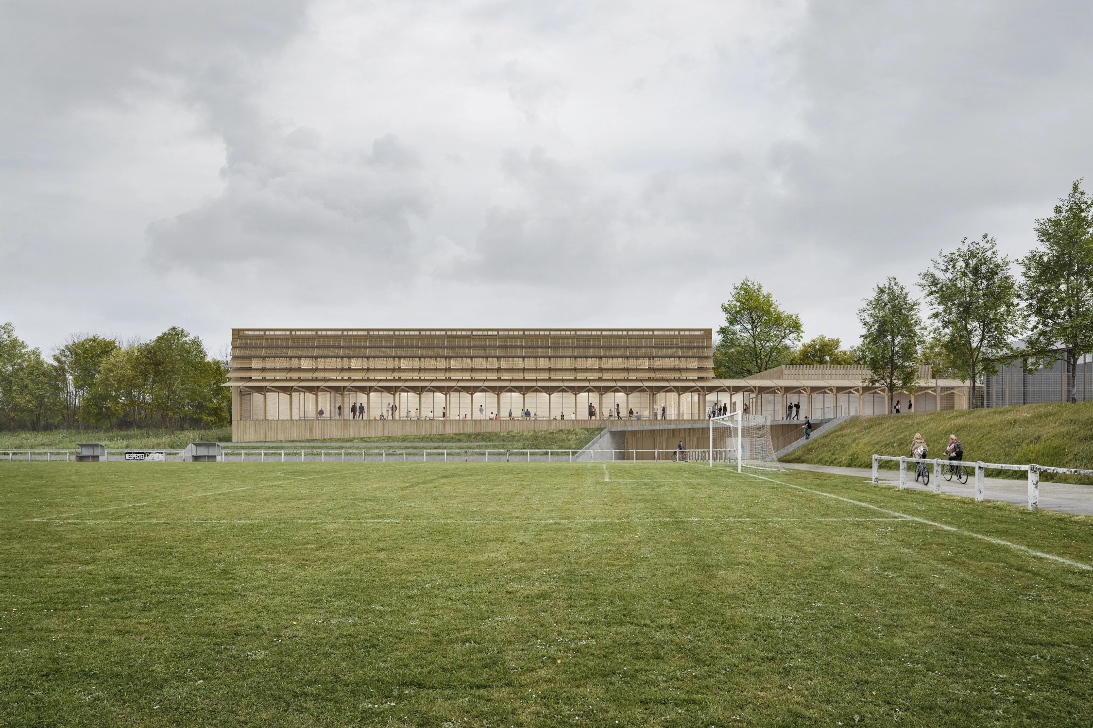 Gymnase Louis Gamet à La Haye project by MAArchitectes - architectural photography