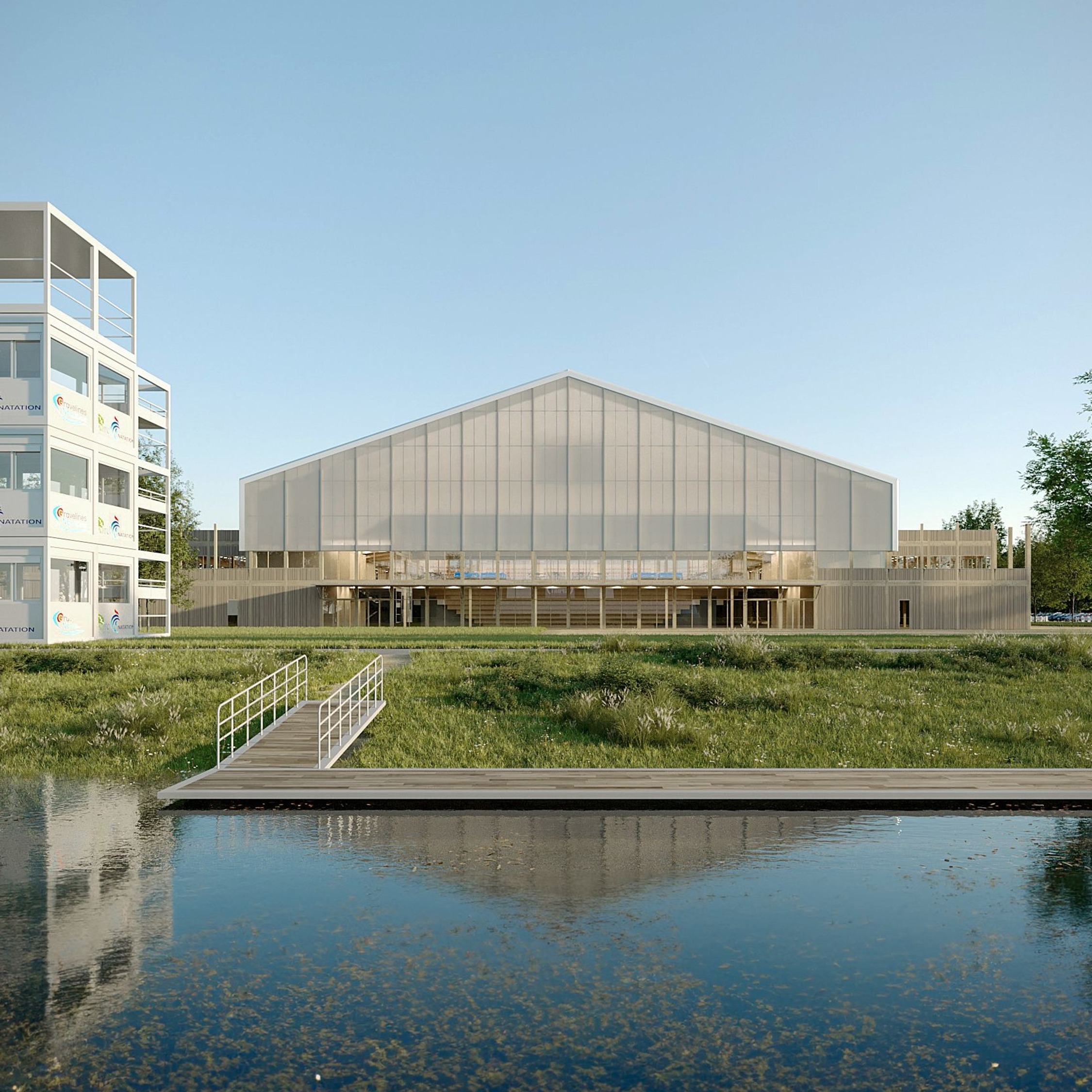 Salle Omnisport de Gravelines project by AZC - architectural photography