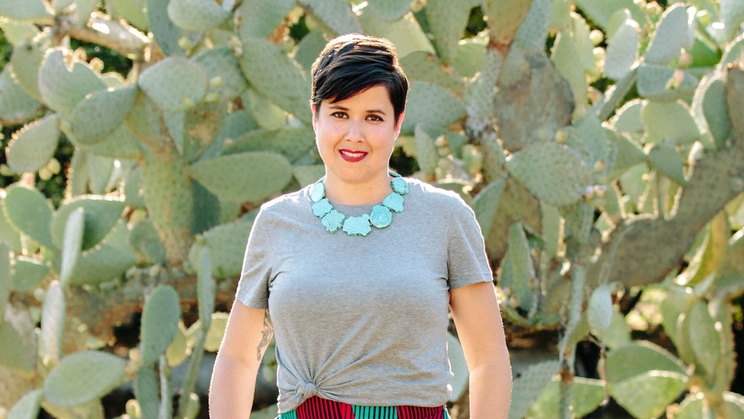 Headshot of Nopalera Founder & CEO Sandra Velasquez
