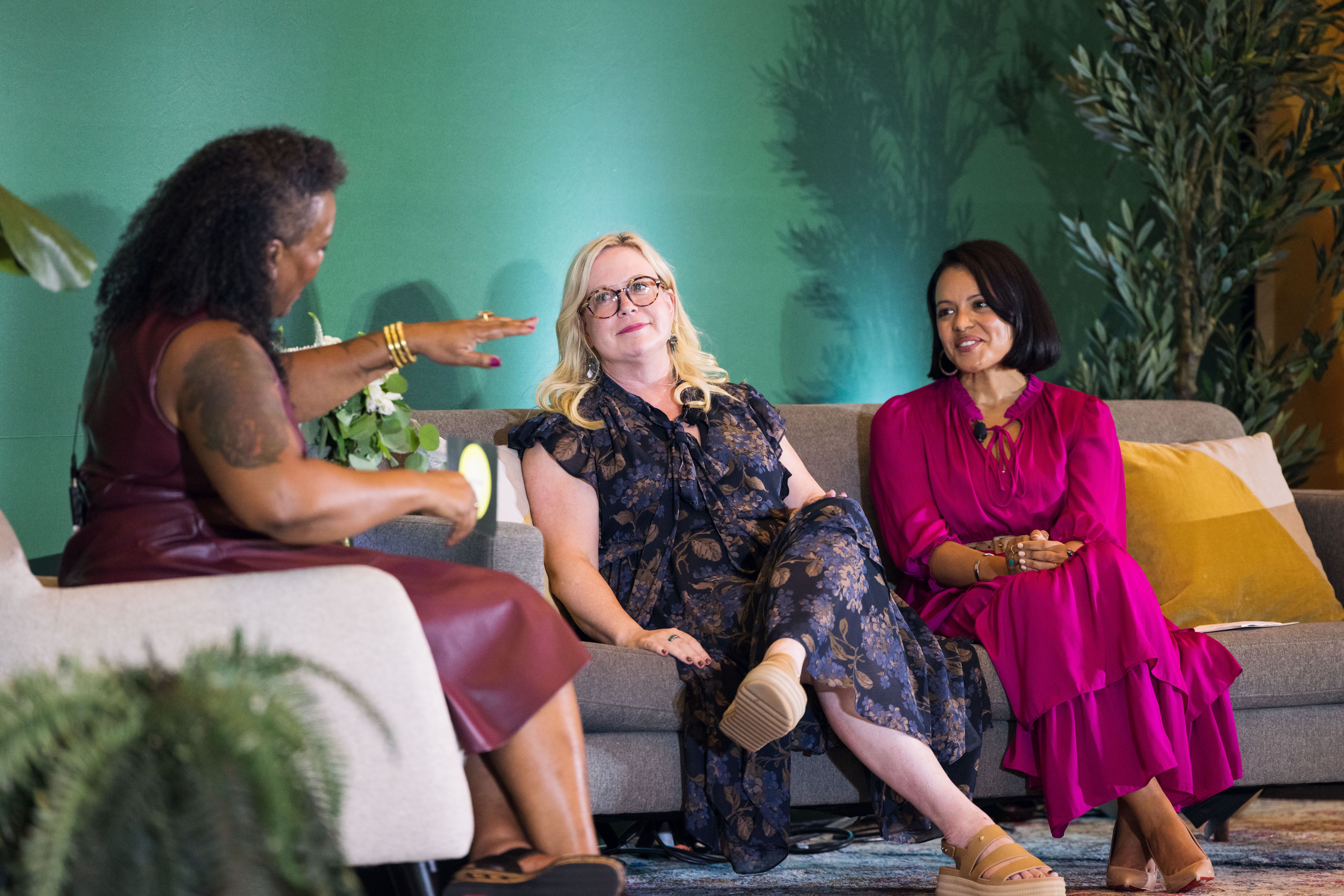 Carolee Gearhart, Chief Revenue Wellhub, and Ivelyse Andino, CEO & Founder, Radical Health, in conversation with Chief's Chief People & Diversity Officer Trey Boynton