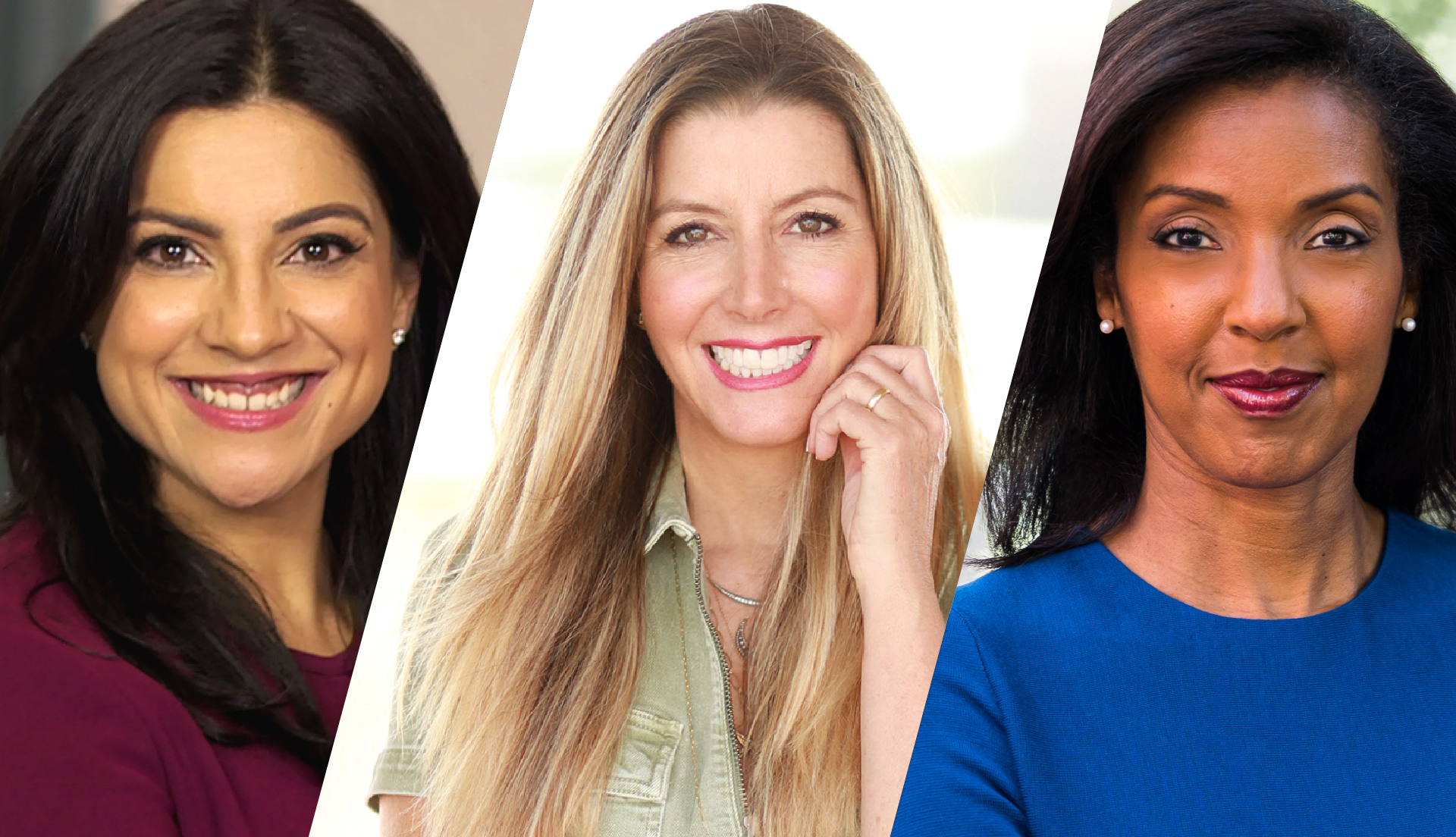 Sara Blakely, Gloria Estefan, Reshma Saujani, Erika James, balancing motherhood career, working mom, business women, women leaders, mother's day