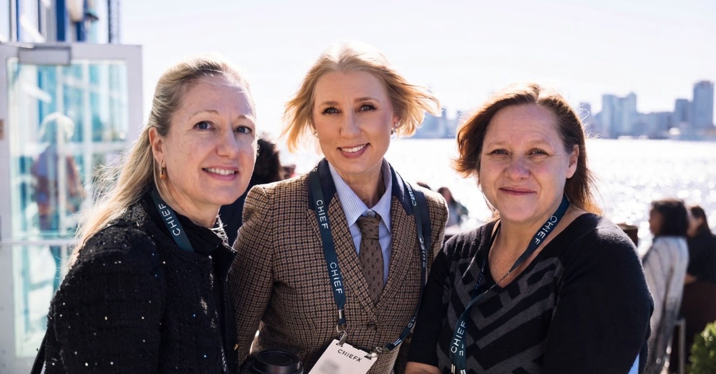 Three Chief Members pose at ChiefX New York City 2026