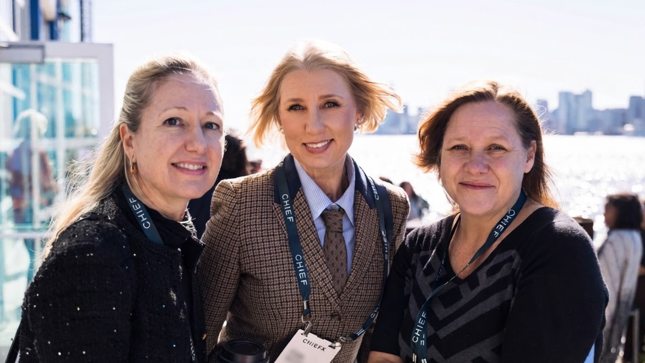 Three Chief Members pose at ChiefX New York City 2026