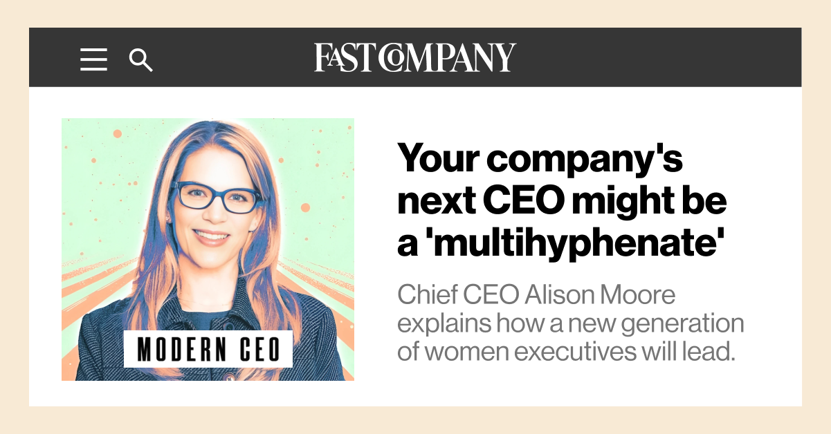 Your Company's Next CEO Might Be a 'Multihyphenate'