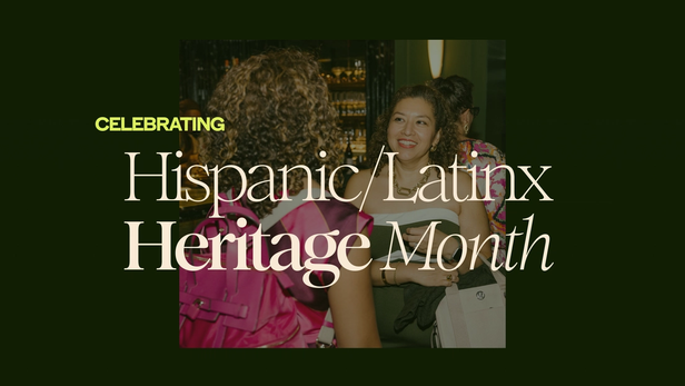 Graphic reading "Celebrating Hispanic/Latinx Heritage Month"