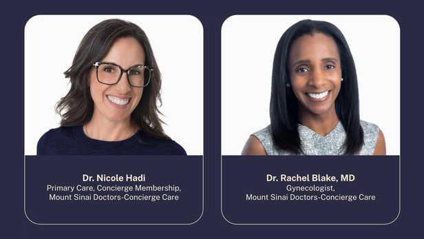 Headshots of Dr. Nicole Hadi and Dr. Rachel Blake